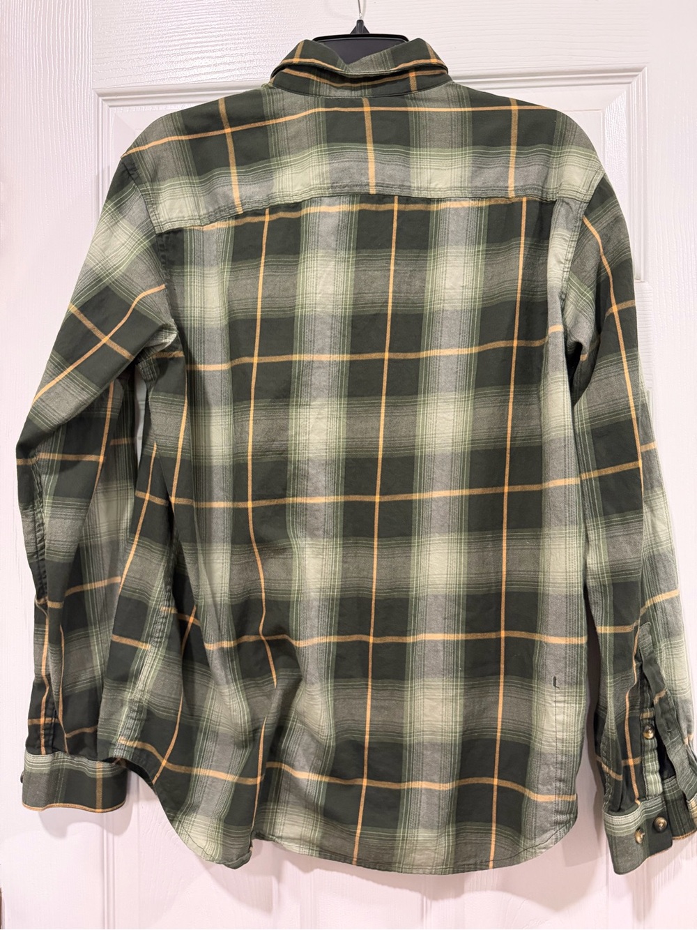 Columbia Olive and Tan Plaid Button-Down Shirt - Picture 2 of 4